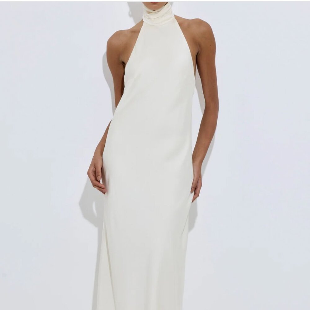 Limited Edition Collared Satin Dress